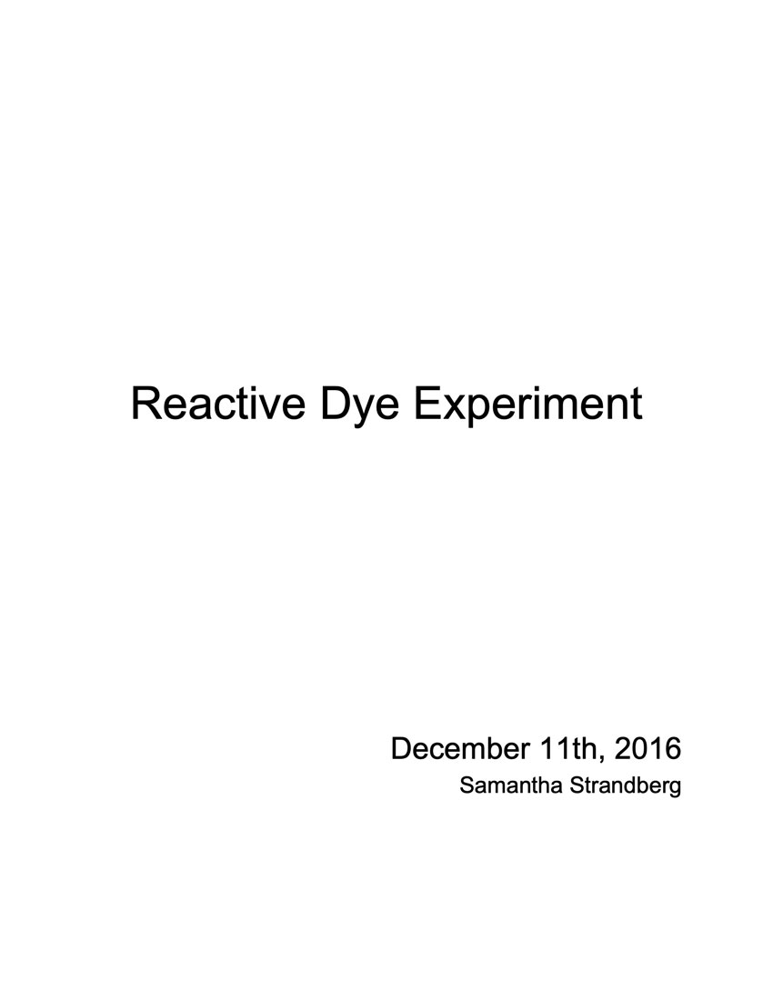 reactive dye experiment 12-11-2016